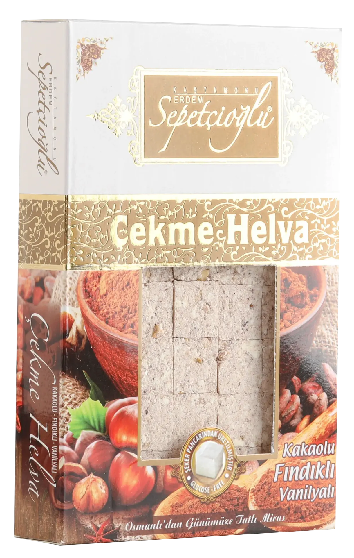 Kakaolu Fındıklı Vanilyanlı Çekme Helva 280G