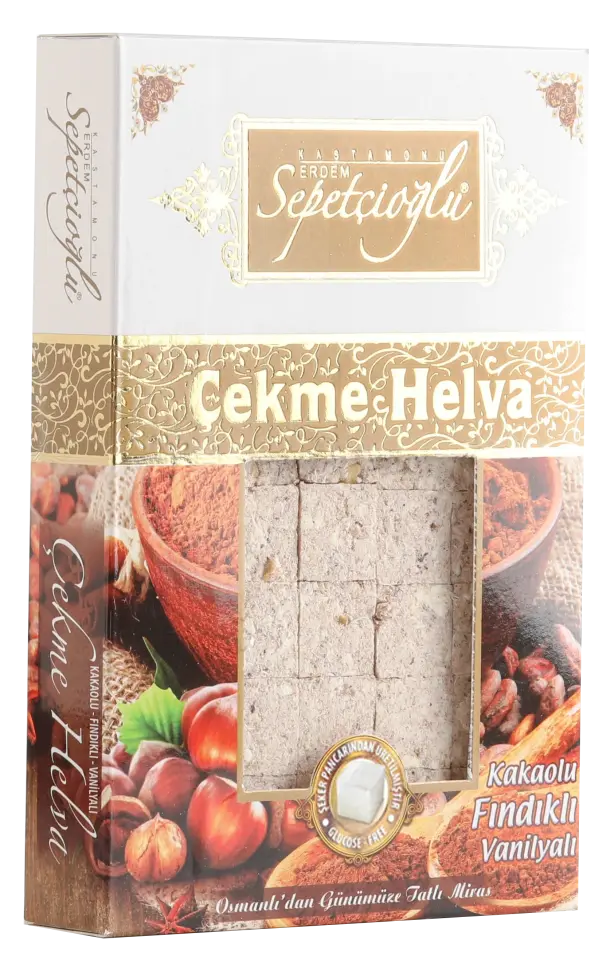 Kakaolu Fındıklı Vanilyanlı Çekme Helva 280G