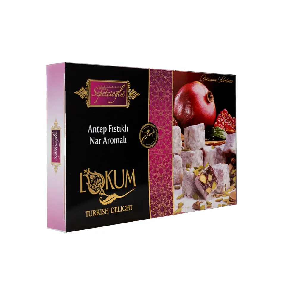 Antep Fıstıklı Nar Aromalı Lokum 300G