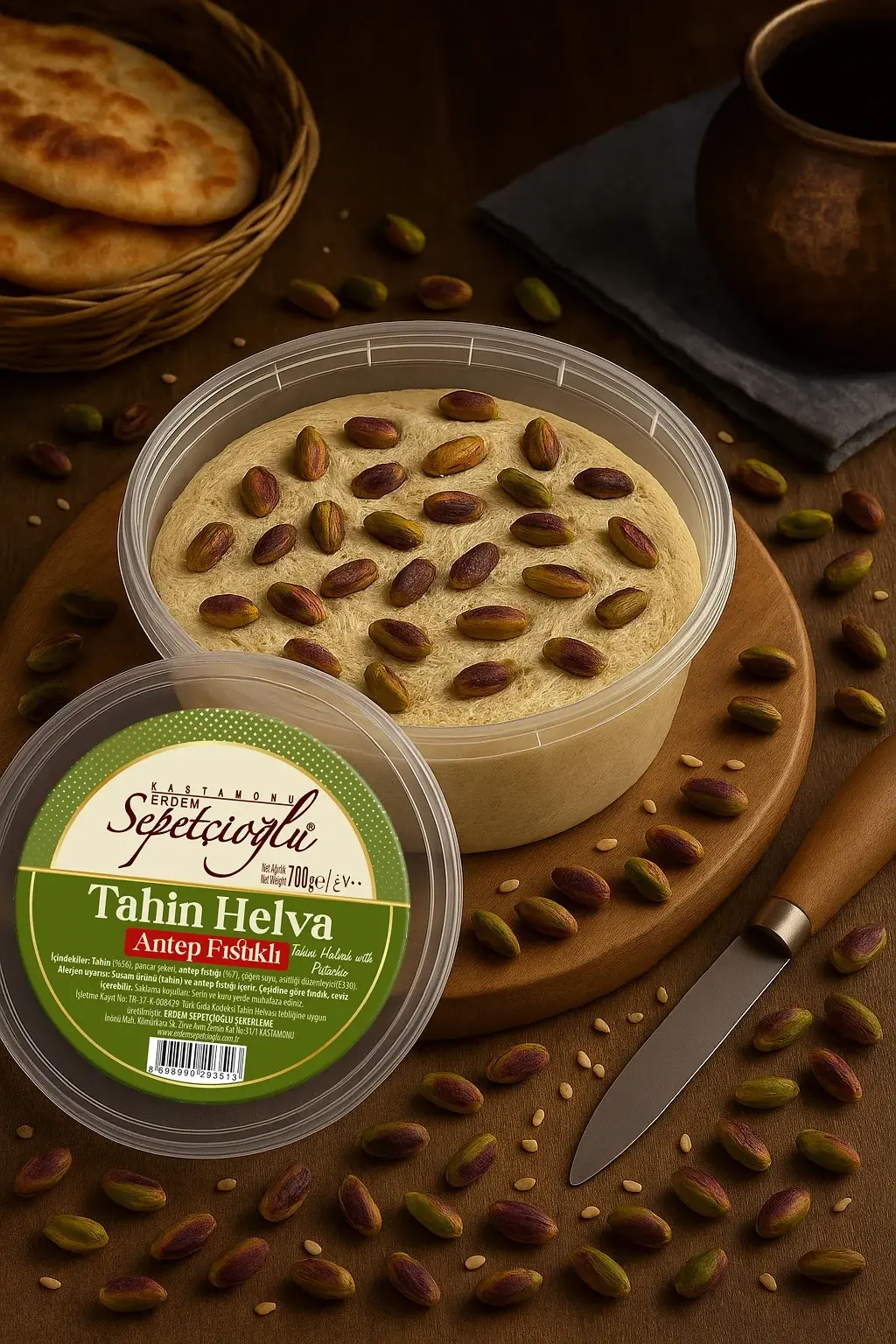 Antep Fıstıklı Kürek Tahin Helva 700G