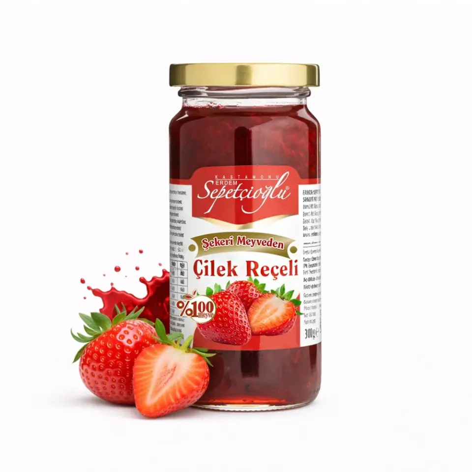 Çilek Reçeli 300G (Şeker İlavesiz)