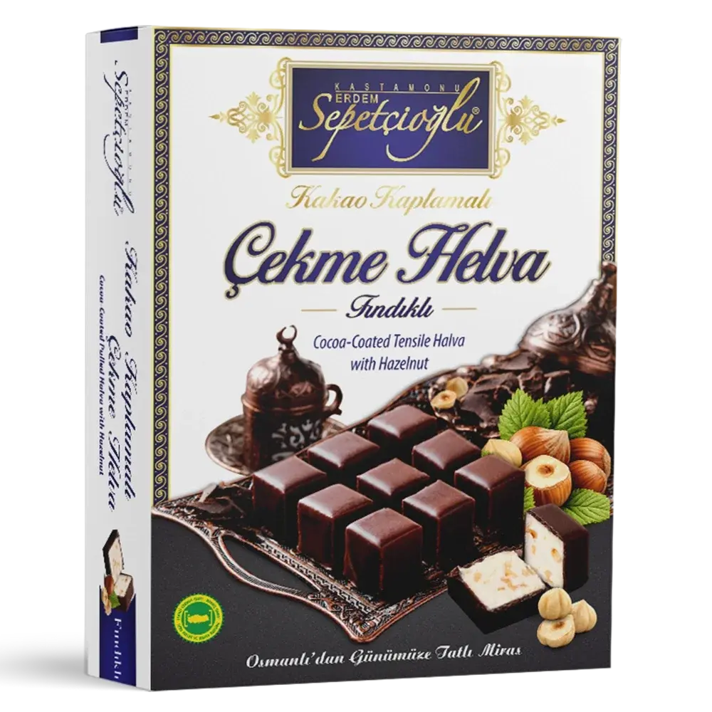 Kakao Kaplamalı Fındıklı Çekme Helva 80G