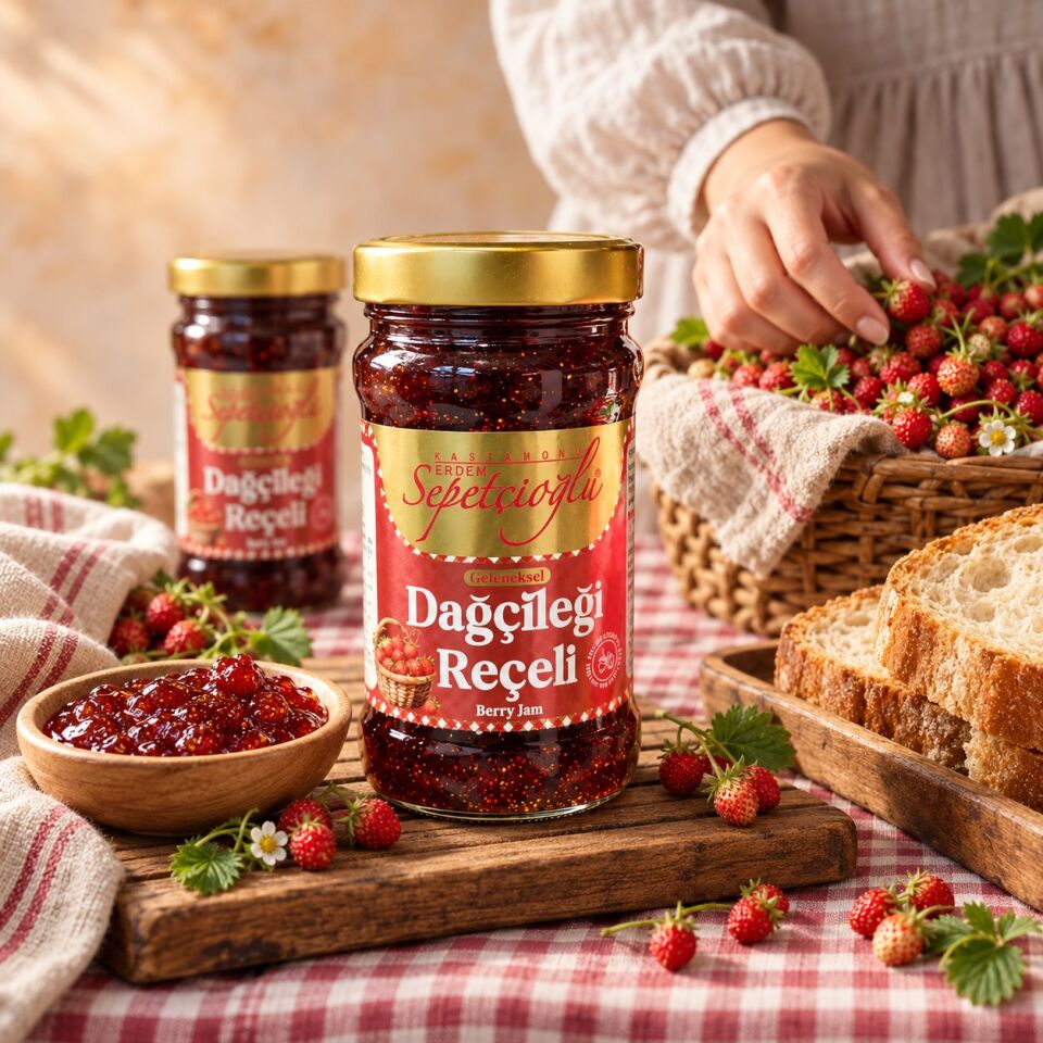 Sepetçioğlu Dağ Çileği Reçeli 380G